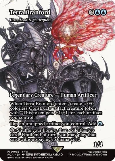 Terra Branford Urza Lord High Artificer Showcase FINAL FANTASY: Through the Ages Magic card