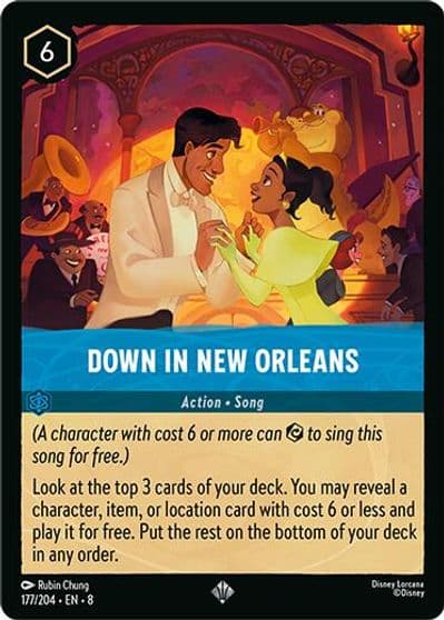 Down in New Orleans Reign of Jafar Lorcana card