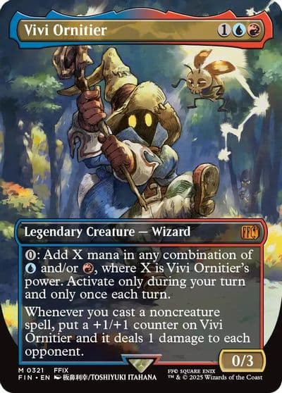 Vivi Ornitier Borderless FINAL FANTASY Magic card