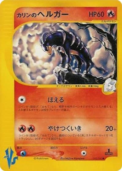 Karen's Houndoom Pokemon VS Pokemon card