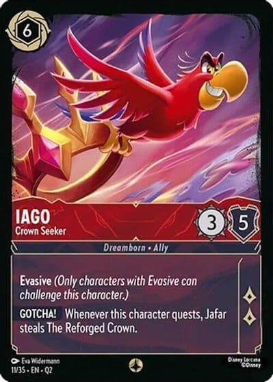 Iago Crown Seeker Illumineer's Quest: Palace Heist Lorcana card