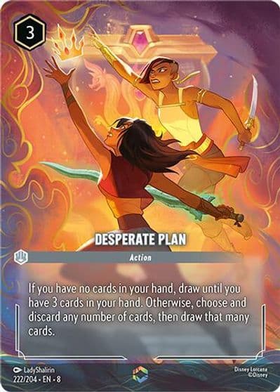 Desperate Plan Enchanted Reign of Jafar Lorcana card