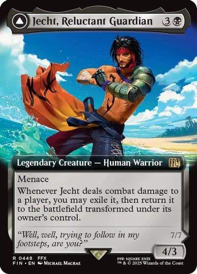 Jecht Reluctant Guardian Extended Art FINAL FANTASY Magic card