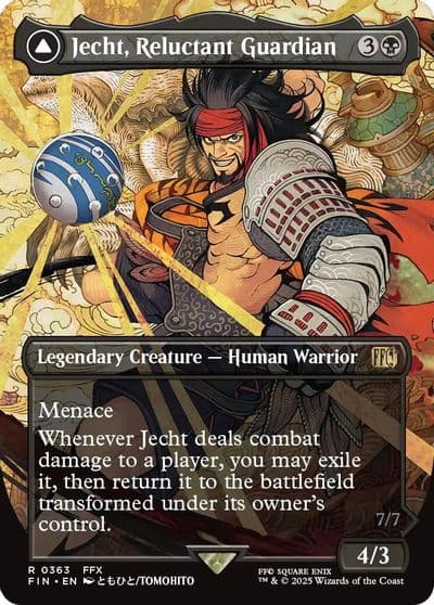 Jecht Reluctant Guardian Borderless FINAL FANTASY Magic card