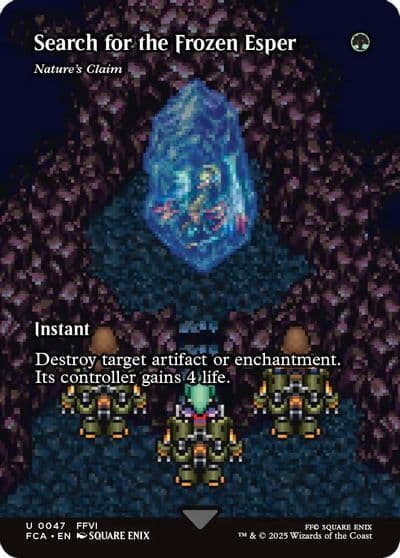 Search for the Frozen Esper Natures Claim Showcase FINAL FANTASY: Through the Ages Magic card