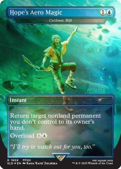 Hopes Aero Magic Cyclonic Rift Rainbow Foil Secret Lair Drop Series Magic card