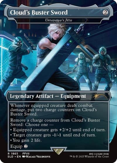 Clouds Buster Sword Umezawas Jitte Secret Lair Drop Series Magic card