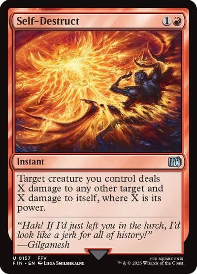 Self Destruct FINAL FANTASY Magic card