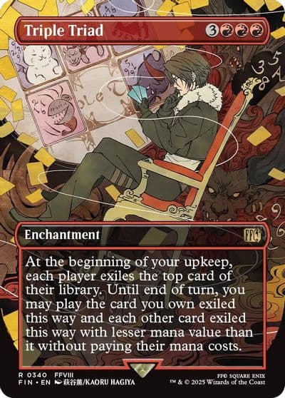 Triple Triad Borderless FINAL FANTASY Magic card