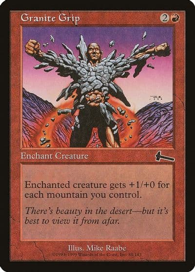 Granite Grip Urza's Legacy Magic card