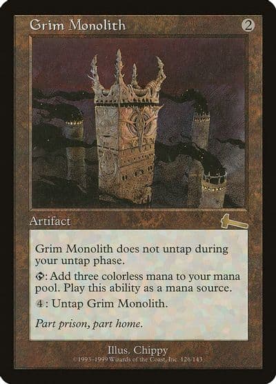 Grim Monolith Urza's Legacy Magic card