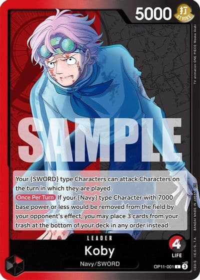 Koby 001 A Fist of Divine Speed One Piece card