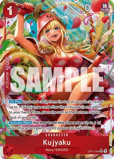 Kujyaku Alternate Art A Fist of Divine Speed One Piece card