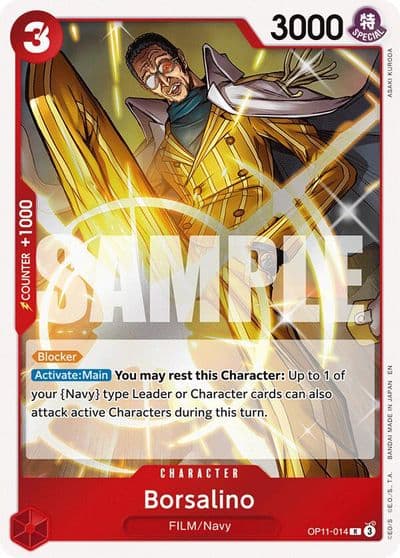 Borsalino A Fist of Divine Speed One Piece card