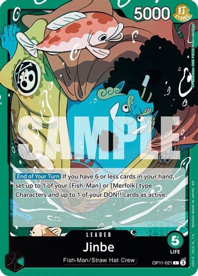 Jinbe 021 A Fist of Divine Speed One Piece card