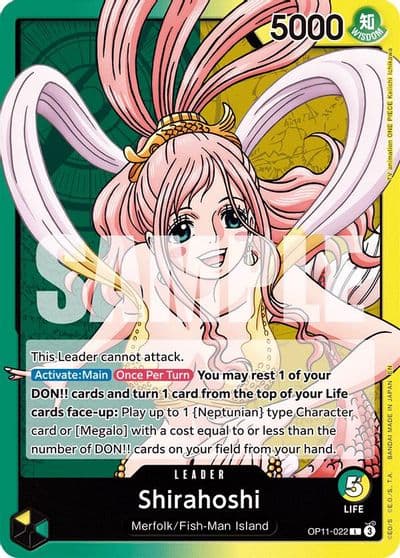 Shirahoshi 022 A Fist of Divine Speed One Piece card