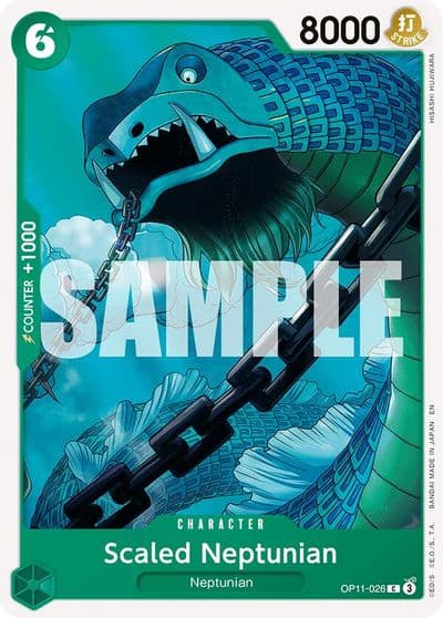 Scaled Neptunian A Fist of Divine Speed One Piece card