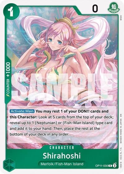 Shirahoshi 030 A Fist of Divine Speed One Piece card