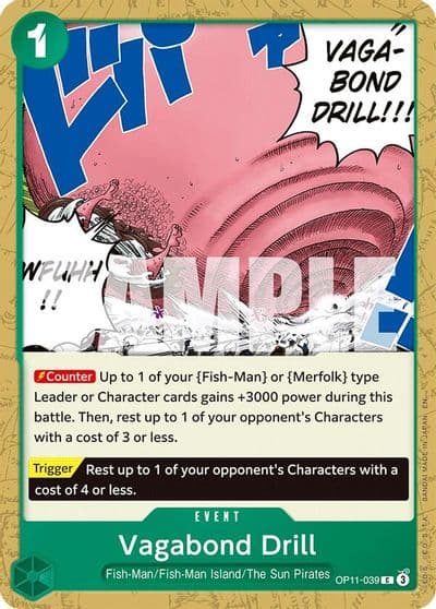 Vagabond Drill A Fist of Divine Speed One Piece card
