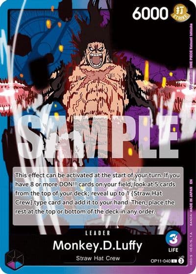 MonkeyDLuffy 040 A Fist of Divine Speed One Piece card