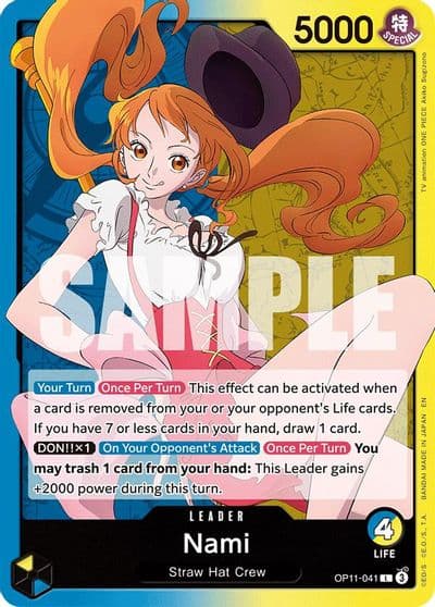 Nami 041 A Fist of Divine Speed One Piece card