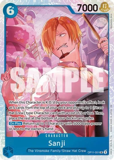Sanji A Fist of Divine Speed One Piece card