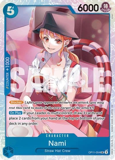 Nami 054 A Fist of Divine Speed One Piece card