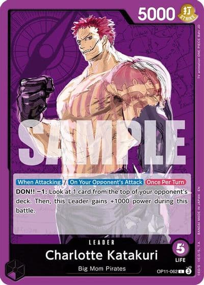 Charlotte Katakuri 062 A Fist of Divine Speed One Piece card