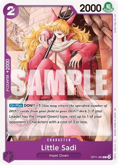 Little Sadi A Fist of Divine Speed One Piece card