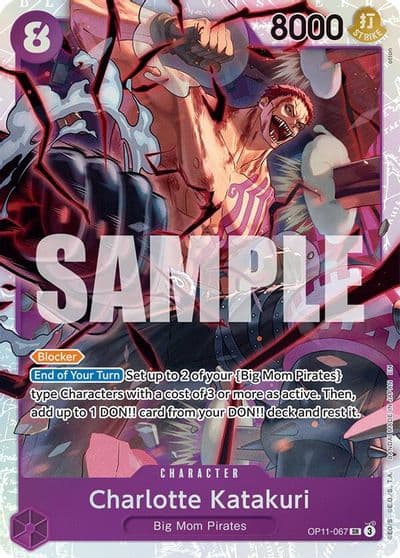 Charlotte Katakuri 067 A Fist of Divine Speed One Piece card