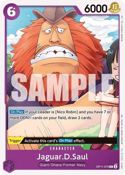 JaguarDSaul A Fist of Divine Speed One Piece card