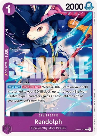 Randolph A Fist of Divine Speed One Piece card