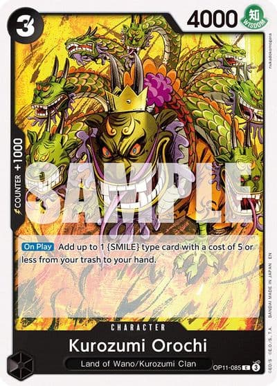 Kurozumi Orochi A Fist of Divine Speed One Piece card
