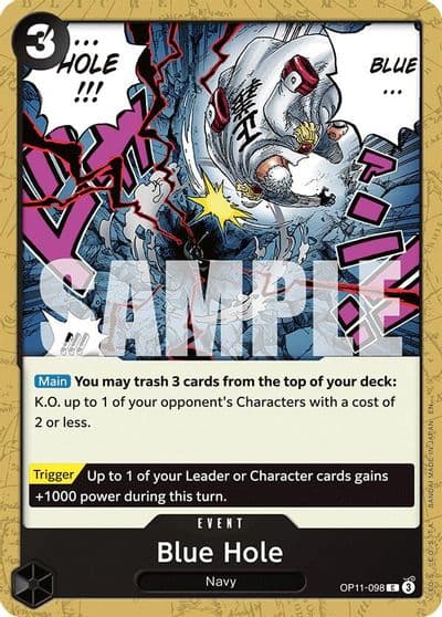 Blue Hole A Fist of Divine Speed One Piece card