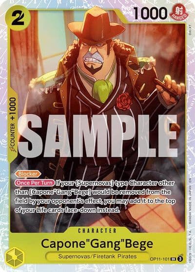 CaponeGangBege 101 A Fist of Divine Speed One Piece card