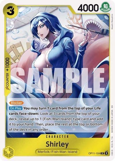 Shirley A Fist of Divine Speed One Piece card