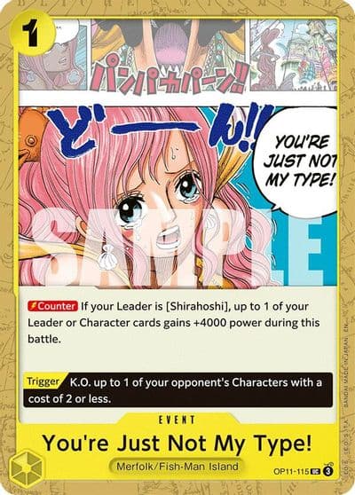 Youre Just Not My Type A Fist of Divine Speed One Piece card