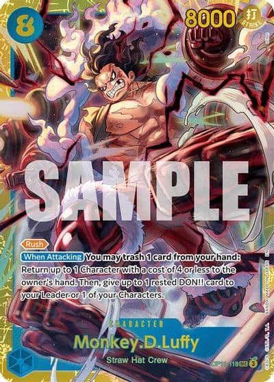 MonkeyDLuffy 118 A Fist of Divine Speed One Piece card