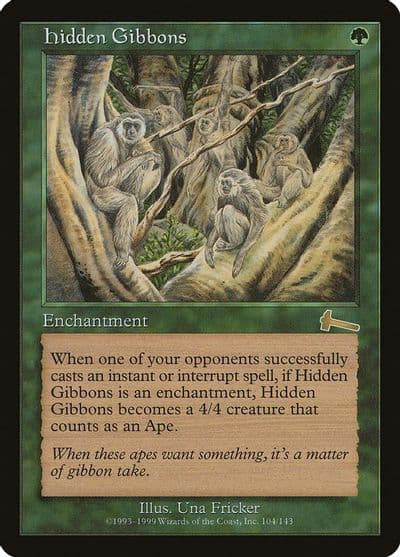 Hidden Gibbons Urza's Legacy Magic card