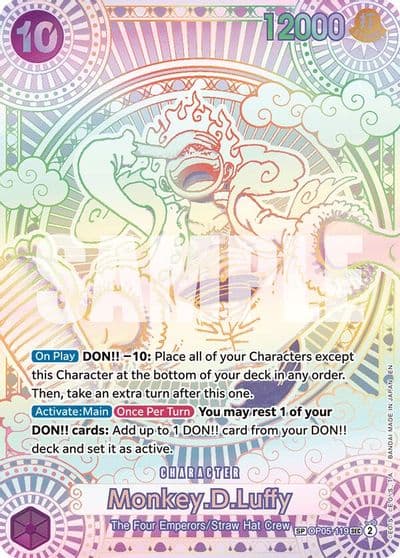 MonkeyDLuffy 119 SP A Fist of Divine Speed One Piece card
