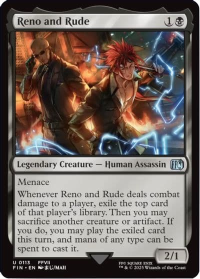 Reno and Rude FINAL FANTASY Magic card