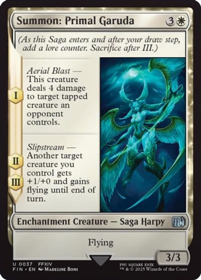 Summon Primal Garuda FINAL FANTASY Magic card