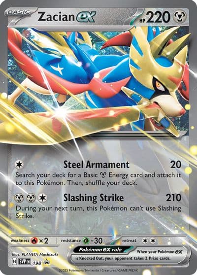Zacian ex - 198 SV: Scarlet & Violet Promo Cards Pokemon card