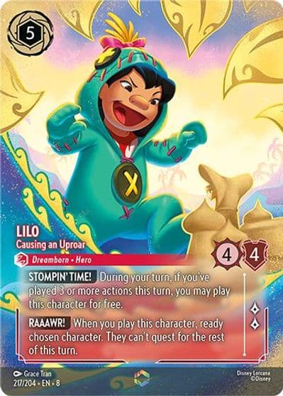 Lilo Causing an Uproar Enchanted Reign of Jafar Lorcana card