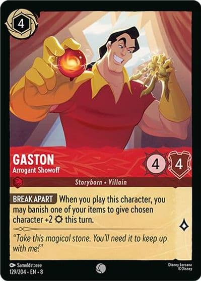 Gaston Arrogant Showoff Reign of Jafar Lorcana card