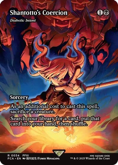 Shantottos Coercion Diabolic Intent Showcase FINAL FANTASY: Through the Ages Magic card