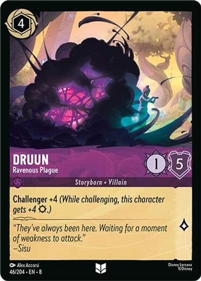 Druun Ravenous Plague Reign of Jafar Lorcana card