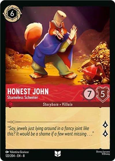Honest John Shameless Schemer Reign of Jafar Lorcana card
