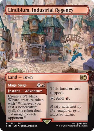 Lindblum Industrial Regency Borderless FINAL FANTASY Magic card