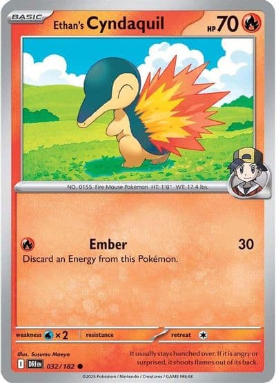 Ethan's Cyndaquil SV10: Destined Rivals Pokemon card